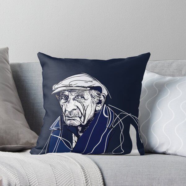 Item preview, Croatian man, portrait - Blue Abstract Art designed and sold by shadow-bloom.