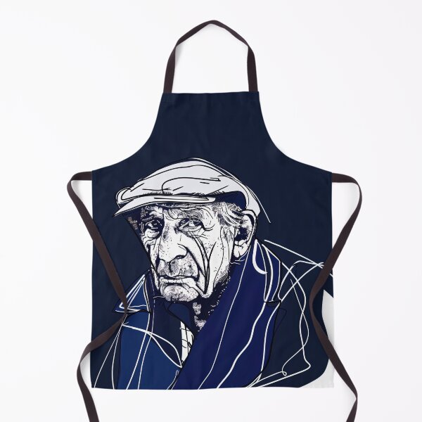 Item preview, Croatian man, portrait - Blue Abstract Art designed and sold by shadow-bloom.