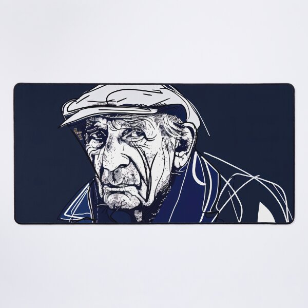 Item preview, Croatian man, portrait - Blue Abstract Art designed and sold by shadow-bloom.