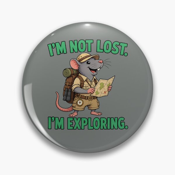 Item preview, I'm Not Lost. I'm Exploring. – Funny Rat Explorer Cartoon T-Shirt designed and sold by Aimetoi.