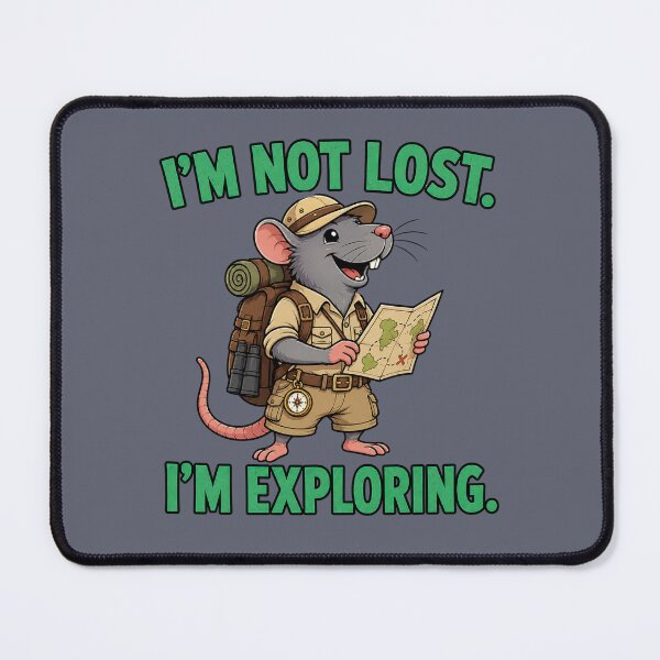 Item preview, I'm Not Lost. I'm Exploring. – Funny Rat Explorer Cartoon T-Shirt designed and sold by Aimetoi.