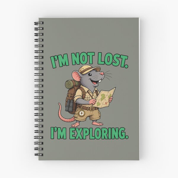 Item preview, I'm Not Lost. I'm Exploring. – Funny Rat Explorer Cartoon T-Shirt designed and sold by Aimetoi.