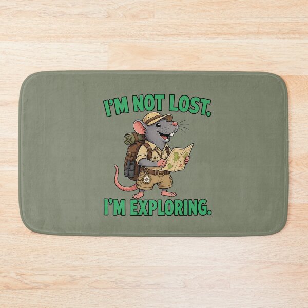 Item preview, I'm Not Lost. I'm Exploring. – Funny Rat Explorer Cartoon T-Shirt designed and sold by Aimetoi.