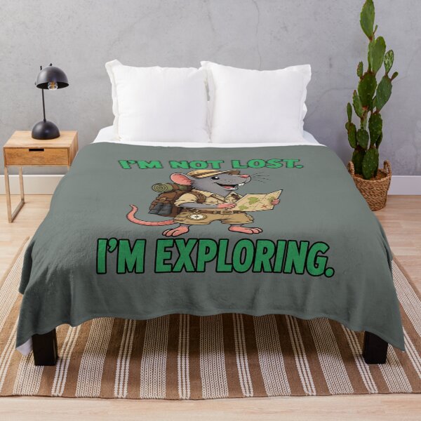 Item preview, I'm Not Lost. I'm Exploring. – Funny Rat Explorer Cartoon T-Shirt designed and sold by Aimetoi.
