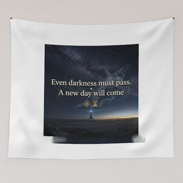 Item preview, Even Darkness Must Pass Lord of the Rings Samwise Quote designed and sold by LunaMarkos.