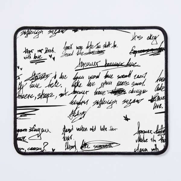 Item preview, handwritten text letter script scribbles doodles designed and sold by Gossip Rag.