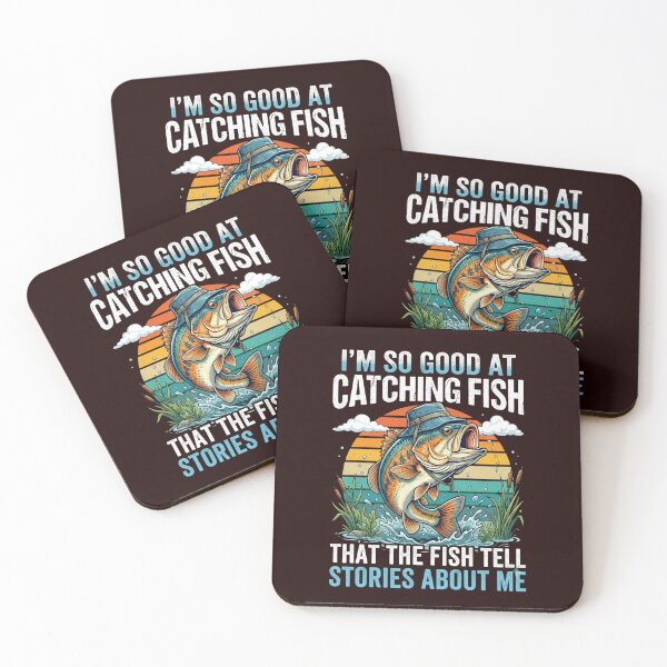 Item preview, I'm So Good At Catching Fish That The Fish Tell Stories About Me : Funny Fishing Quote Bass Angler Vintage Fisherman Humor  designed and sold by SARAGOZ.