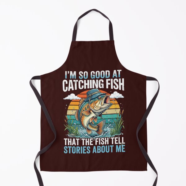 Item preview, I'm So Good At Catching Fish That The Fish Tell Stories About Me : Funny Fishing Quote Bass Angler Vintage Fisherman Humor designed and sold by SARAGOZ.