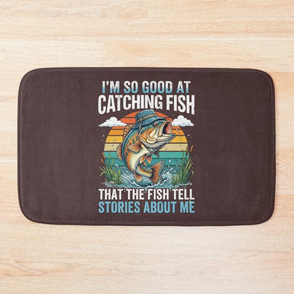 Item preview, I'm So Good At Catching Fish That The Fish Tell Stories About Me : Funny Fishing Quote Bass Angler Vintage Fisherman Humor  designed and sold by SARAGOZ.
