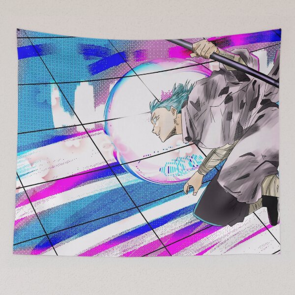 Item preview, Neon Battle Warrior Anime Artwork designed and sold by PosterFuel.