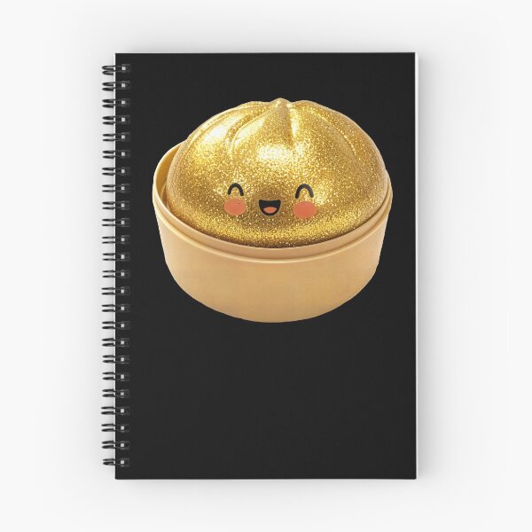 Item preview, Gold Glitter Squishy Dumpling Toy in Bamboo Steamer – Photorealistic Cutout designed and sold by EmeraldeaArt.