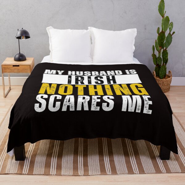 Item preview, My Husband is Irish Nothing Scares me designed and sold by WeirdlyRare.