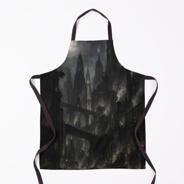 Item preview, Gotham City 1989 - Vintage Neo-Gothic Metropolis Art Print designed and sold by Perlenstrasse.