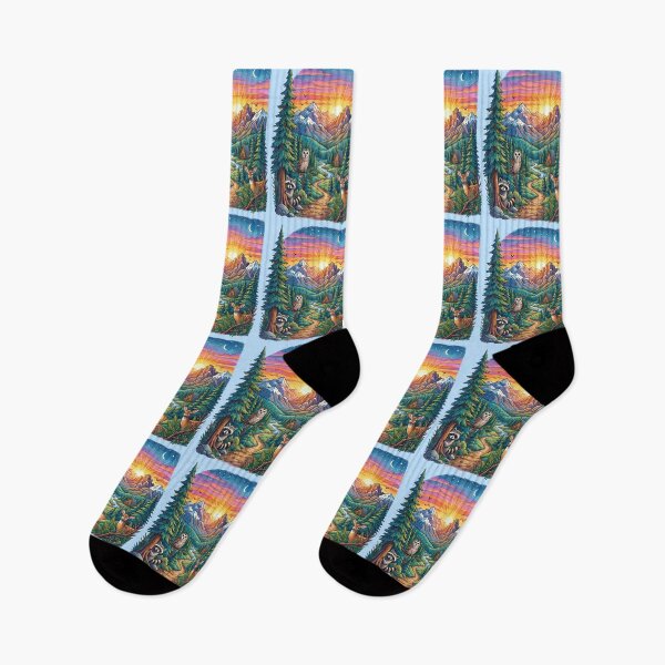Item preview, Sunset Mountain Landscape River Forest Nature designed and sold by TeeARTHY.