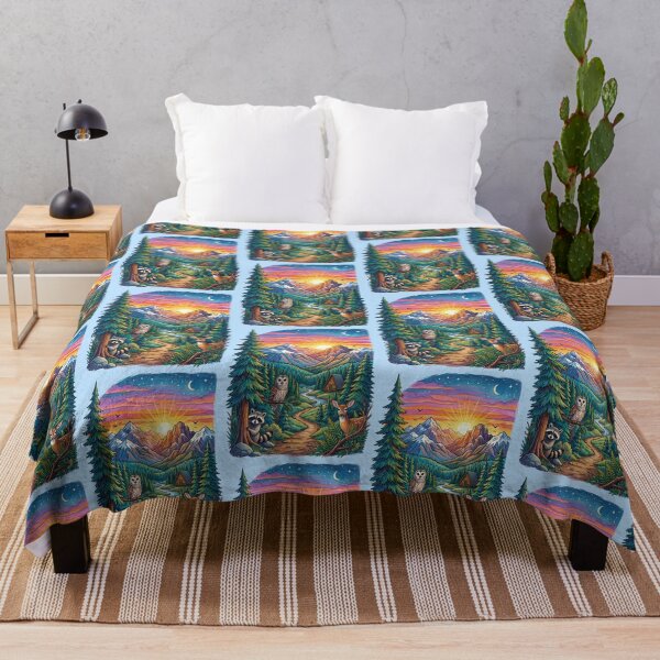 Item preview, Sunset Mountain Landscape River Forest Nature designed and sold by TeeARTHY.
