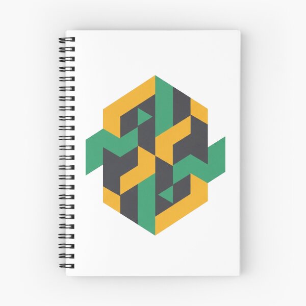 Item preview, Isometric Hexagon Abstract - Modern Geometric Optical Art designed and sold by Dzblack.