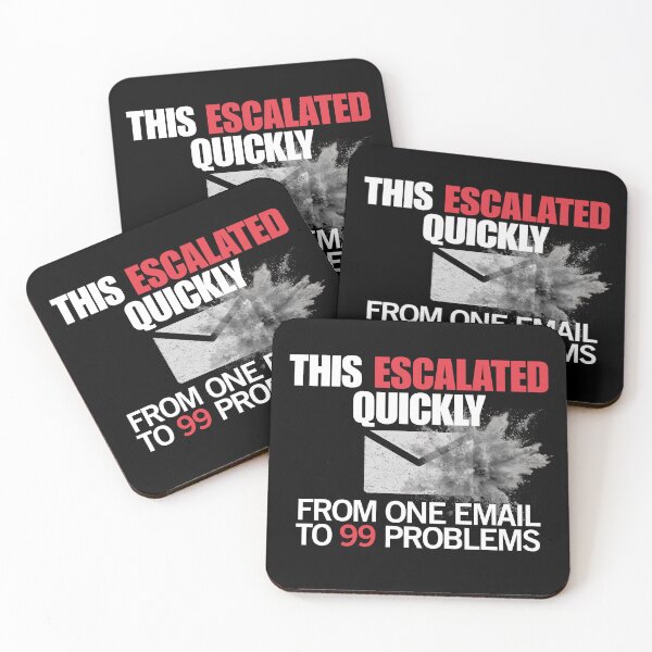 Item preview, Office Humor – From One Email to 99 Problems designed and sold by No Excuses Supply.