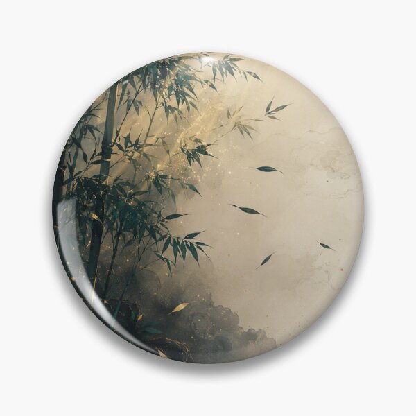 Item preview, Japanese Bamboo Moon Poster – Moonlit Ukiyo-e and Sumi-e Wall Art designed and sold by yuryu14yutaka.