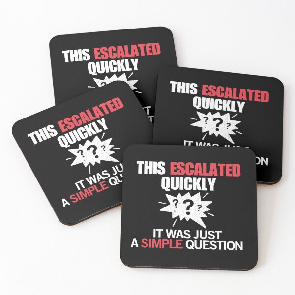 Item preview, Conversation Humor – It Was Just a Simple Question designed and sold by No Excuses Supply.