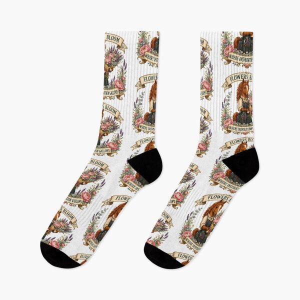 Item preview, Charming horse florist carrying a bouquet of inspiration. designed and sold by Kolibra.