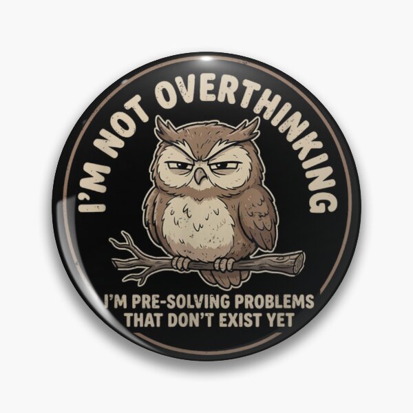 Item preview, Not Overthinking Owl designed and sold by LASTIQUE-dd.