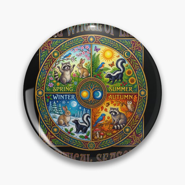 Item preview, Wheel Of Life Mystical Seasons Pagan Nature Art designed and sold by TeeARTHY.