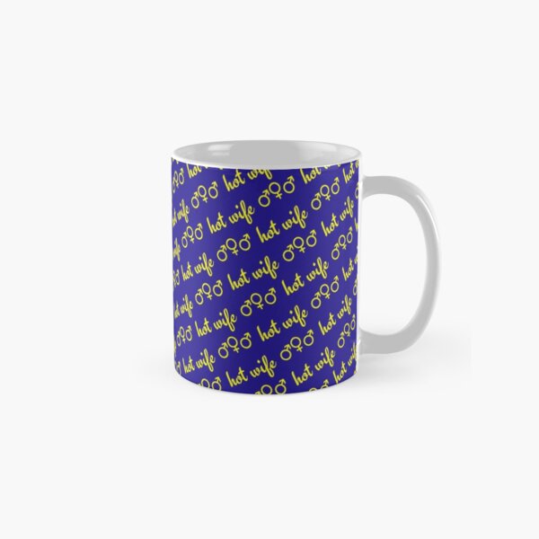 Item preview, Hot Wife Secrets: Hot Wife Motif - yellow on blue designed and sold by HotWifeSecrets.