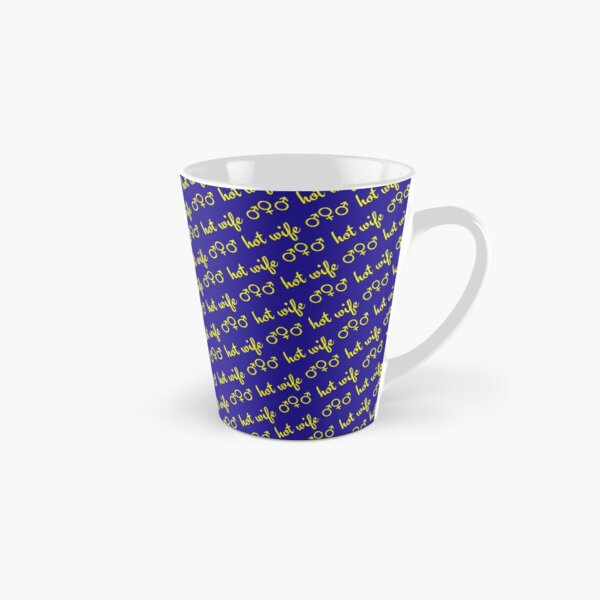 Item preview, Hot Wife Secrets: Hot Wife Motif - yellow on blue designed and sold by HotWifeSecrets.