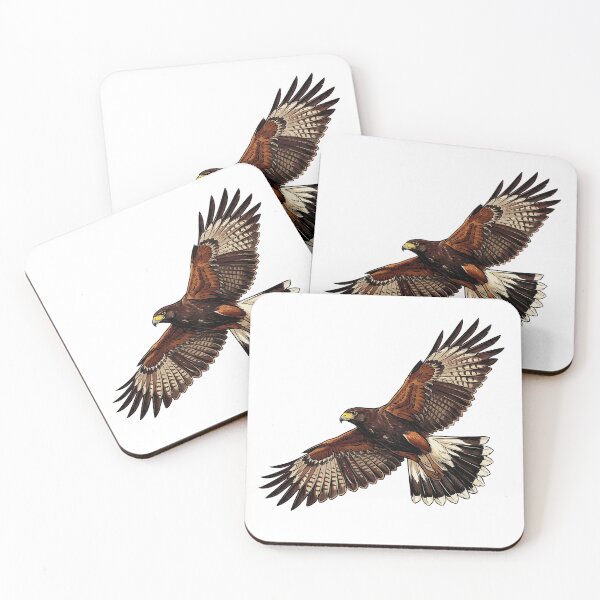 Item preview, Harris's Hawk in full flight designed and sold by jamesgerardking.