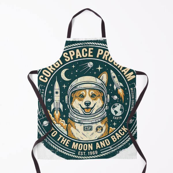Item preview, Vintage Corgi Space Program Shirt, Retro Corgi Astronaut Badge To The Moon And Back Est 1969 Tee, Unique Corgi Space Gift for Dog and Science Lovers designed and sold by Wearable Canvas...