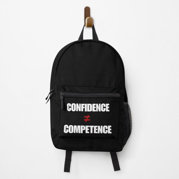 Item preview, Funny Overconfidence Quote – Confidence Is Not Competence designed and sold by No Excuses Supply.