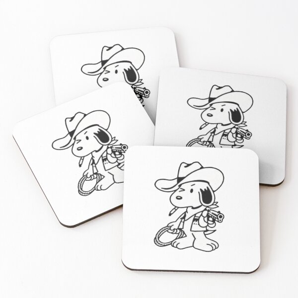 Item preview, Minimal Line Art Cowboy Peanuts Snoopy  designed and sold by Gbriel3.