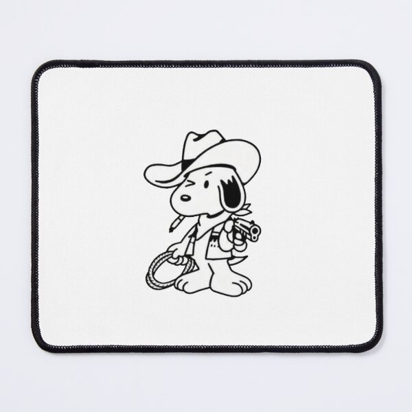 Item preview, Minimal Line Art Cowboy Peanuts Snoopy designed and sold by Gbriel3.