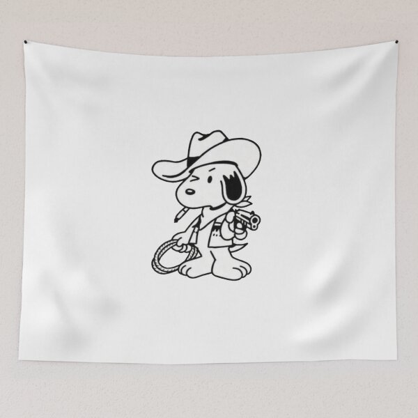 Item preview, Minimal Line Art Cowboy Peanuts Snoopy  designed and sold by Gbriel3.