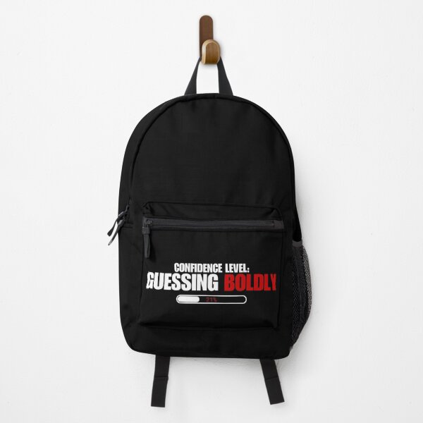Item preview, Funny Confidence Quote – Confidence Level Guessing Boldly designed and sold by No Excuses Supply.