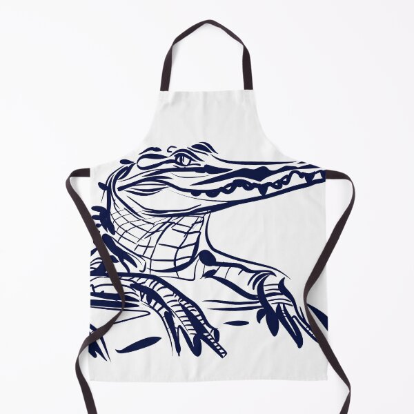 Item preview, crocodile - Blue Abstract Art designed and sold by shadow-bloom.