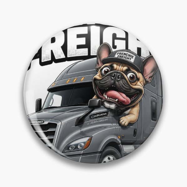 Item preview, Frenchie Truck Driver Funny French Bulldog Semi  Sticker designed and sold by LavIsInTheAir.
