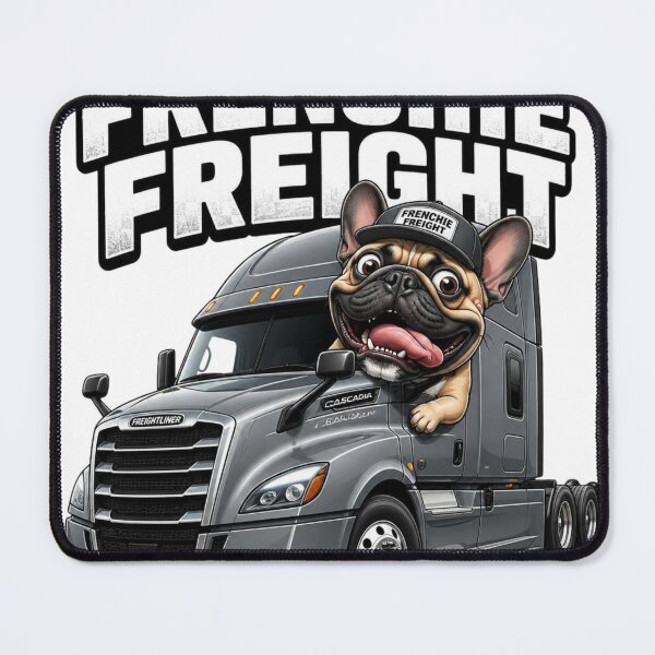 Item preview, Frenchie Truck Driver Funny French Bulldog Semi  Sticker designed and sold by LavIsInTheAir.
