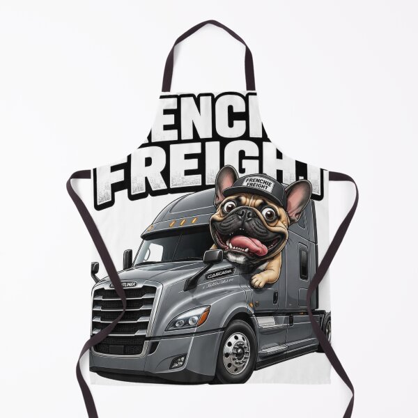 Item preview, Frenchie Truck Driver Funny French Bulldog Semi Sticker designed and sold by LavIsInTheAir.