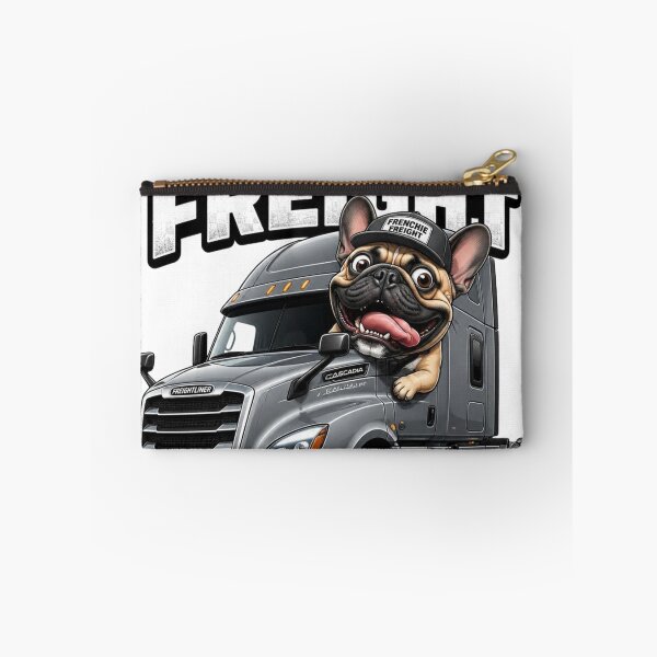 Item preview, Frenchie Truck Driver Funny French Bulldog Semi  Sticker designed and sold by LavIsInTheAir.
