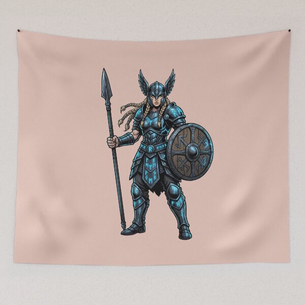 Item preview, alkyrie Neon Runes Warrior Armor designed and sold by Utopian-Magic.