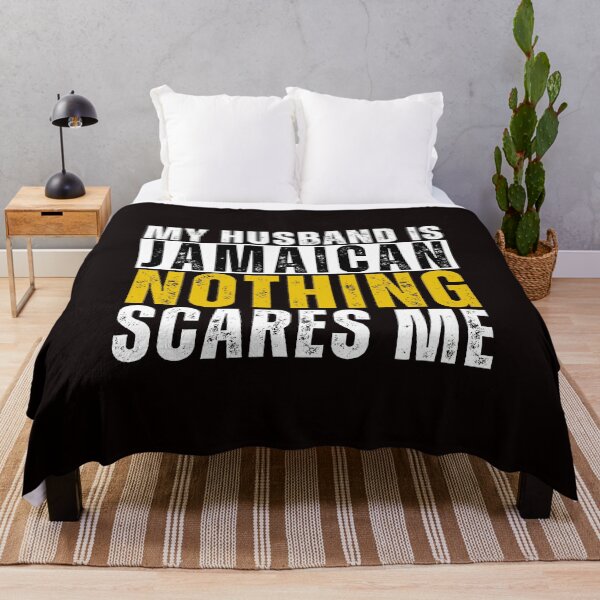 Item preview, My Husband is Jamaican Nothing Scares me designed and sold by WeirdlyRare.