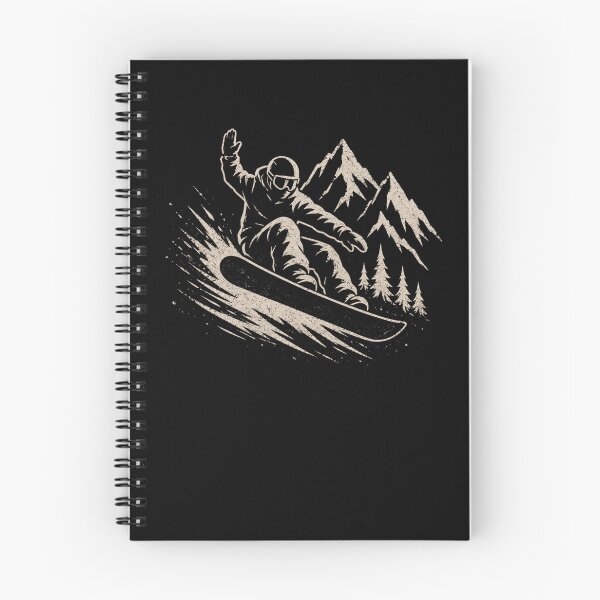 Item preview, Retro Snowboard Rider Mountain Adventure Vintage Winter designed and sold by Moizento.