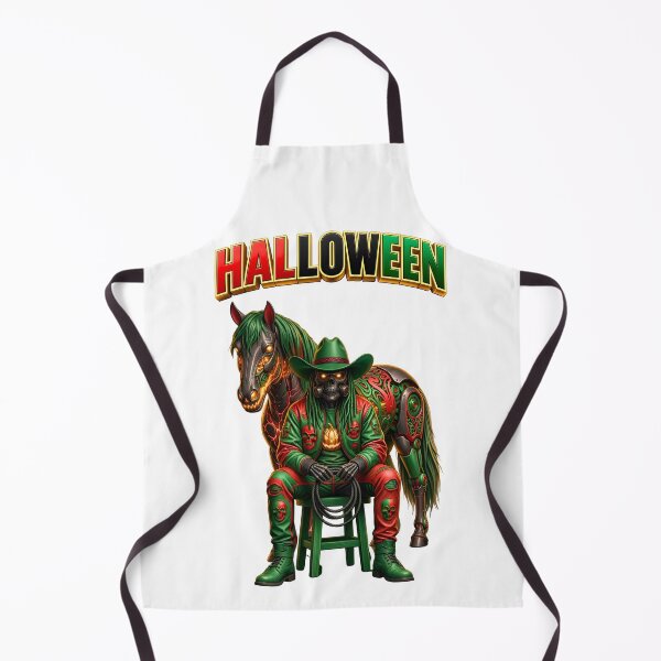 Item preview, Halloween Cowboy Skeleton Rider with Haunted Horse | Gothic Western Horror Design designed and sold by ArtSpark Studio.