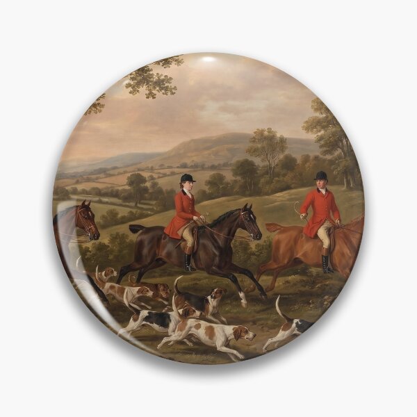 Item preview, Equestrian Horse Riding Hunt Classic English Countryside Oil Painting designed and sold by KiwiRider.