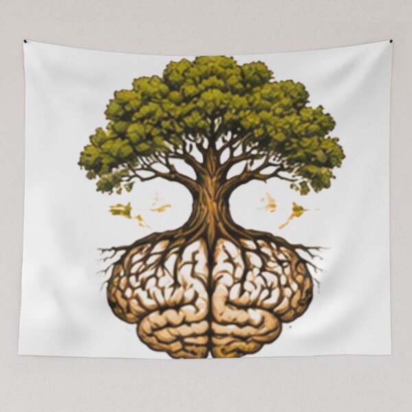 Item preview, Arborist Tree of Knowledge | Botanical Forest Brain Vintage Illustration designed and sold by TOGETHERINSIEME.