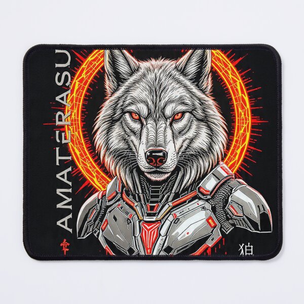 Item preview, Amaterasu Mecha Wolf Japanese Sci-Fi Aesthetic designed and sold by Chris&Argy.