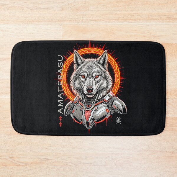 Item preview, Amaterasu Mecha Wolf Japanese Sci-Fi Aesthetic designed and sold by Chris&Argy.