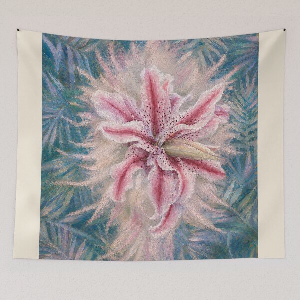 Item preview, Lily In The Fern (Teal Version) designed and sold by RiverDeeDesigns.