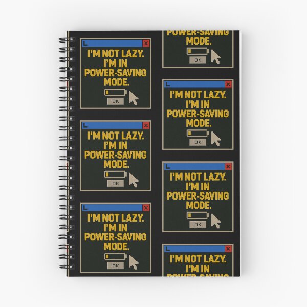 Item preview, Energy Saving Mode – I’m Not Lazy designed and sold by Mad Factory Designs.